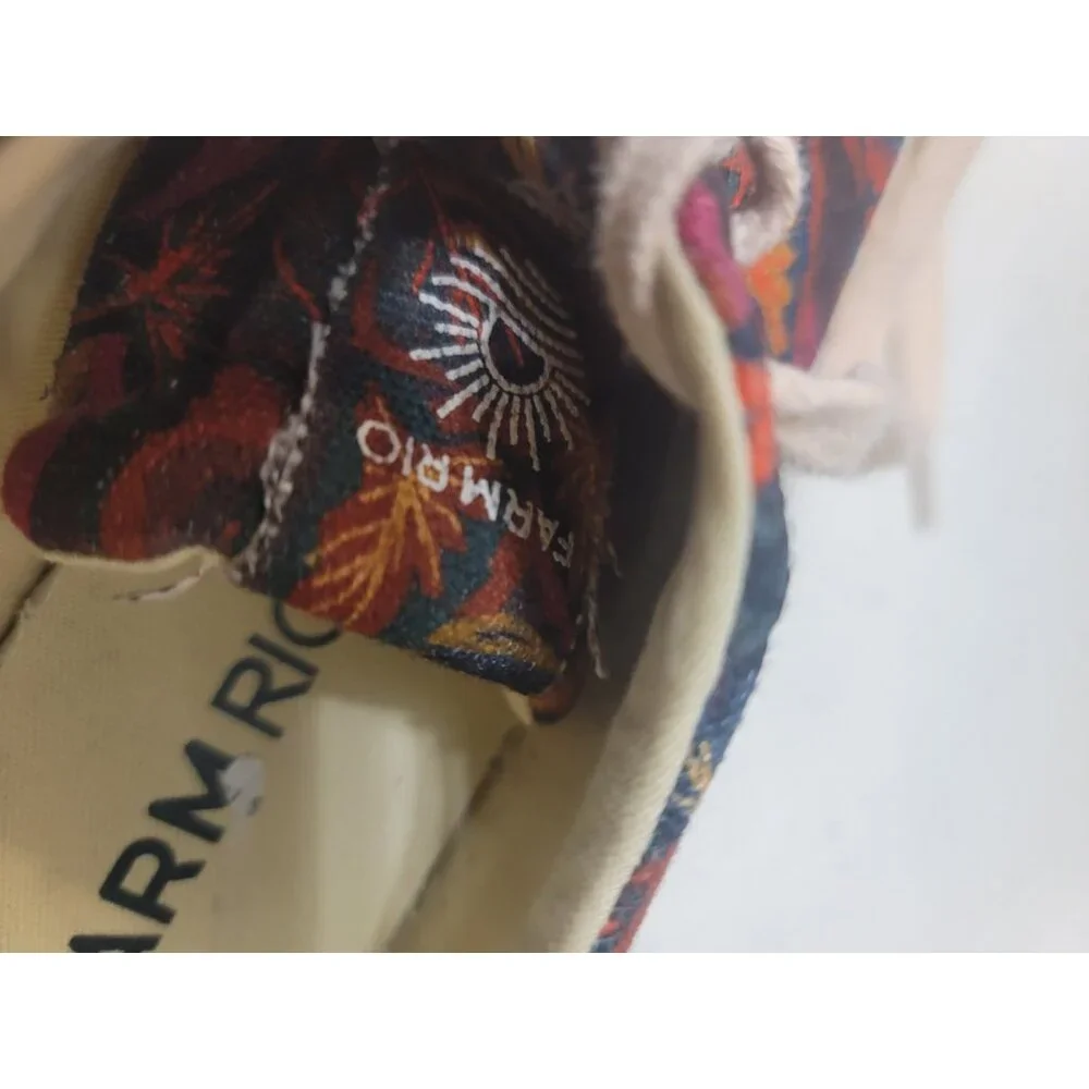 FARM Rio Multicolor Floral Canvas Athletic Sneakers